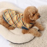 Frank Barker by Splosh Velvet Lined Orange Plaid Dog Coat | Three Sizes